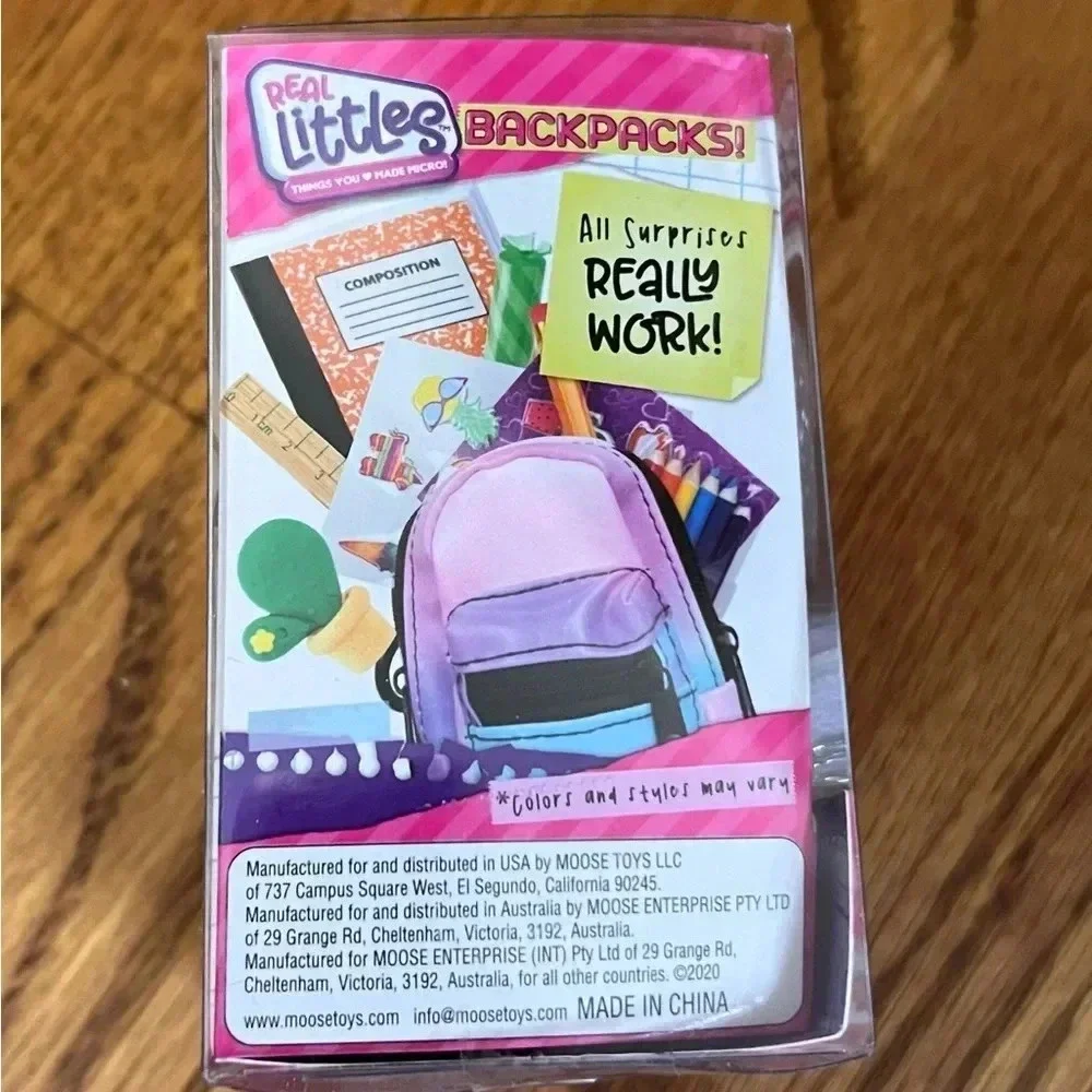 NEW Real Littles Mini Backpacks + 6 Surprises to Collect Metallic Silver